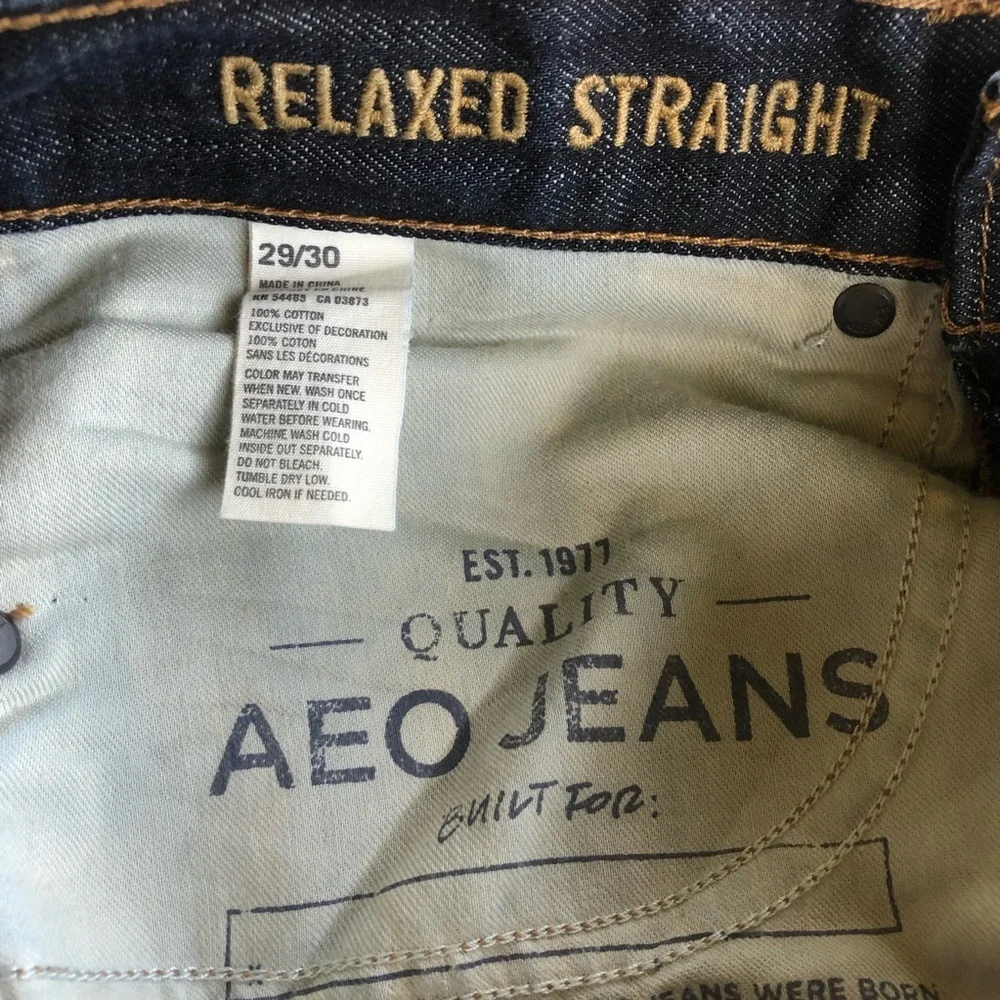 American Eagle Outfitters mend relaxed straight jeans 29/30